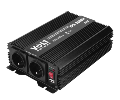 Przetwornica samochodowa VOLT IPS 2600 N 24/230V (1300/2600W) + USB
